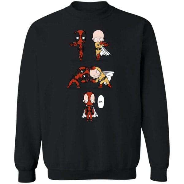 One-Punch Man and Deadpool Fusion Sweatshirt Otaku Store otaku.store