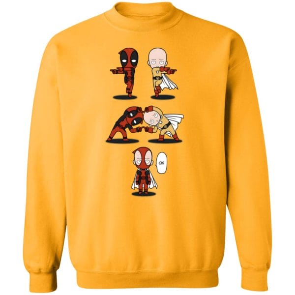 One-Punch Man and Deadpool Fusion Sweatshirt Otaku Store otaku.store